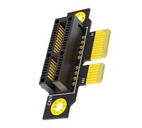 ZYKEJJDDAK 20mm Reverse 90 Degree PCIE 1X Slot To PCIe 1X Male To Female Adapters Risers Card For 1U Servers PC Servers Case