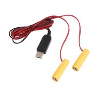 ZYKEJJDDAK 2in1 AA Battery Eliminators USB Power Supply Replace 1.5V LR6 AA Batteries For Clock Toy Camera Christmas Strips Light