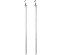 ZYKEJJDDAK 2Pcs Curtain Replacement Pull Wand 17Inch Clear Curtain Opening Stick With Hook Window Drapery Pull Wand Accessories