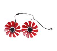 ZYKEJJDDAK 2PCS Quiet Cooling Fan High Efficiency 4Pin Fan With LED Lighting Enhances Gaming For Graphics Cards GPU Cooling