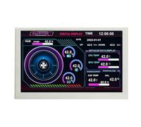 ZYKEJJDDAK 5inch USB Screen USB C Secondary Screen PC CPU Data Monitors Computer Temperature Display