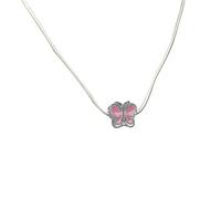 ZYKEJJDDAK Acrylic Butterfly Pendant Rope Choker Necklace for Women Elegant Minimalist Unusual Neck Chain