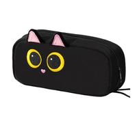 ZYKEJJDDAK Animal Canvas Pencil Case Large Capacity Canvas Pouches with Lanyard for Students Kid Adult School Office Travel Organizational Case