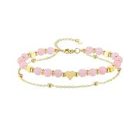 ZYKEJJDDAK Artisanal Double Thread Stone Sphere Bangle Tender Heart Plan Natural Jewelry Modifiable Chain for Women Sphere Love Bangle