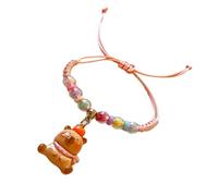 ZYKEJJDDAK Artistic Resin Capybaras Charm Handwoven Cord Present for Youthful Trendsetters and Art Lovers Cartoon Animal