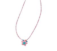 ZYKEJJDDAK Beaded Monsters Pendant Necklace Vibrant Beads Choker Beads Chain Necklace Statement Jewelry for Party Daily