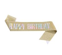 ZYKEJJDDAK Birthday Sash 160x10cm for Girl Woman Birthday Party Decoration Supplies Happy Birthday Sash Birthday Party