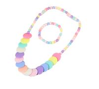 ZYKEJJDDAK Candy Color Jewelry Set Children Fashion Jewelry Girls Party Accessories Texture for Parties