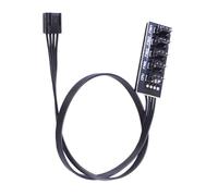 ZYKEJJDDAK Cooling Fan PC CPU Cooling 4PIN Power Cable Splitter Adapter Sleeved Case For Desktop Computer Coolers Fan Replacement CPU Coolers Hub