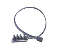 ZYKEJJDDAK Cooling Fan PC CPU Cooling 4PIN Power Cable Splitter Adapter Sleeved Case For Desktop Computer Coolers Fan Replacement CPU Coolers Hub