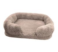 ZYKEJJDDAK Dog Bed Furry Nest for Small Puppy Kitten Dog Basket Pet Bed with Detachable Cushion