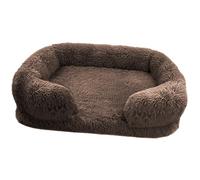 ZYKEJJDDAK Dog Bed Furry Nest for Small Puppy Kitten Dog Basket Pet Bed with Detachable Cushion