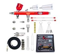 ZYKEJJDDAK Double Action Air Brush Gravitational Feed Nozzle Cake Decorating Brushes For Manicure Art Cake Multifunctional Handheld Kit