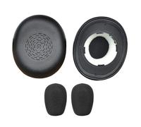ZYKEJJDDAK Easy Installation Ear Cushions Mic Windscreen for Earphone for Offering Music Memory Foam Earpads