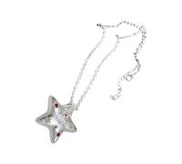 ZYKEJJDDAK Elegant Five Point Star Necklace Jewelry with Sparkling Dopamine Zircon Charm for Layering and Thoughtful