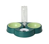 ZYKEJJDDAK Elevated for Cat Bowl Raised Food Bowls Dish Set with Automatic Water Dispenser Anti-Split 3