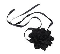 ZYKEJJDDAK Fashion Pretty Girls Black Lace Necklace Women Gothic Stretch Choker Jewelry Rose Flower Necklace Anniversary