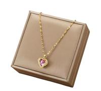 ZYKEJJDDAK Fashionable Heart Love Pendant Elegant Necklace Portable with Any Outfits for Every Occasion Stylish