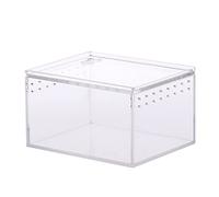 ZYKEJJDDAK Feeding Box Snake Breeding Box Lizards Cage Habitat Hatching Container Clear Portable Pet House