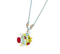 ZYKEJJDDAK Fish Glass Charm Necklace Adjustable Chain Necklace Unique Fish Necklace Daily Wear Neck Jewelry for Trendy