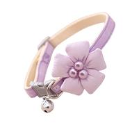 ZYKEJJDDAK Girl Dog Collar with Flower Adjustable Floral Cat Collar Puppies Collars with Breakaway Buckle &
