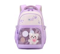 ZYKEJJDDAK Girls Transparent Backpack Oxford Fabric School Bag with Comfortable Shoulder Straps for Teenagers Books and Stationery Kids Backpack