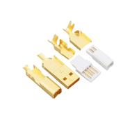 ZYKEJJDDAK Gold Plated Type A+B USB A USB Connectors Tail Socket Connectors Port Assembly Adapter Connectors Socket Connectors