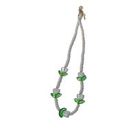 ZYKEJJDDAK Graceful Tulips Flower Necklace Sweet Beaded Flower Choker Women Jewelry Romantics Flower Beaded