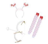 ZYKEJJDDAK Halloween Cosplay Outfits Accessories Headband Stocking Toy Bows and Arrows for Valentines Day Wedding
