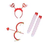ZYKEJJDDAK Halloween Cosplay Outfits Accessories Headband Stocking Toy Bows and Arrows for Valentines Day Wedding