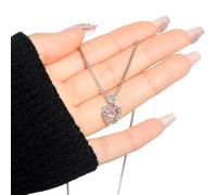ZYKEJJDDAK Heart Pendant Necklace Splicing Necklace Alloy Heart Pendant Choker Neck Jewelry Suitable for Daily Party