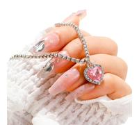 ZYKEJJDDAK Heart Pendant Necklace Splicing Necklace Alloy Heart Pendant Choker Neck Jewelry Suitable for Daily Party