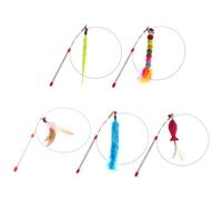 ZYKEJJDDAK Interactive for Cat Toy with Fish Suction Cup for Cat Exercise Indoor Toy Wand with Suction Cup