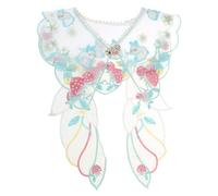 ZYKEJJDDAK Kids Lace Collar for Women False Collar Shoulder Wrap Traditional Chinese Yunjian Studded Decorative