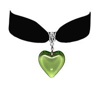 ZYKEJJDDAK Korean Black Choker Women Love Heart Tiny Crystal Pendant Necklace Girls Statement Jewelry