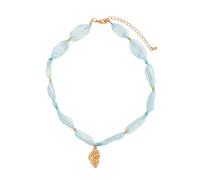 ZYKEJJDDAK Lightweight Marine-Themed Pendant Necklace Adjustable Alloy Clavice Chain Jewelry Gifts For Women Trendy Mesh Chain For Collarbone Display