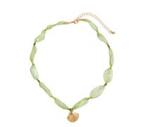 ZYKEJJDDAK Lightweight Marine-Themed Pendant Necklace Adjustable Alloy Clavice Chain Jewelry Gifts For Women Trendy Mesh Chain For Collarbone Display