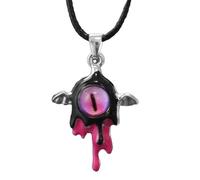 ZYKEJJDDAK Liquid Heart Pendant Necklace Metal Choker Neck Chain for Women Girl Trend Aesthetic Jewelry Wax Rope Devil