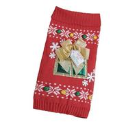 ZYKEJJDDAK Lovely Dog Knitted Sweater Festival Costume Sweater For Christmas Party Outfit Festival Pet Winter Sweater Holiday Props
