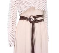 ZYKEJJDDAK Medieval Extra Long Rope Belt Vikinges Trolles Crosses Rope Belt Norses Witch Waist Belt Long Rope Rings