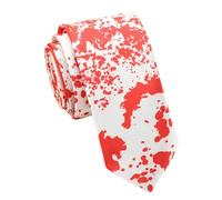 ZYKEJJDDAK Men's Halloween Theme Necktie for Festival Theme Occasion Soft Wrinkles Resistant Polyester Punk Neck Tie
