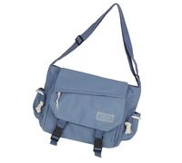 ZYKEJJDDAK Nylon Messengers Bag Teenage Student Adjustable Shoulder Handbag Buckled Zippered Large Capacity Crossbody Multiple Pocket Crossbody School