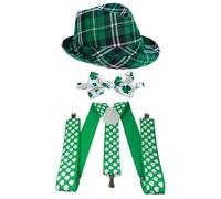 ZYKEJJDDAK Patricks Day Outfits Accessory Irish Makeup Up Party Costume for Men Women Halloween Cosplay Irish Festival
