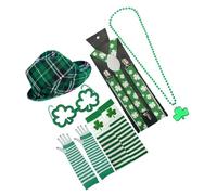 ZYKEJJDDAK Patricks Day Outfits Accessory Irish Makeup Up Party Costume for Men Women Halloween Cosplay Irish Festival