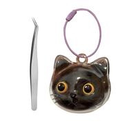ZYKEJJDDAK Pet Loss Cenotaph Keychain Transportable Hair Storage Bottle for Grieving Proprietors and Animal Beloveds Clear PVC Pet Artifact Holder