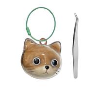 ZYKEJJDDAK Pet Loss Cenotaph Keychain Transportable Hair Storage Bottle for Grieving Proprietors and Animal Beloveds Clear PVC Pet Artifact Holder