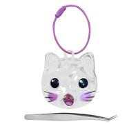 ZYKEJJDDAK Pet Loss Cenotaph Keychain Transportable Hair Storage Bottle for Grieving Proprietors and Animal Beloveds Clear PVC Pet Artifact Holder