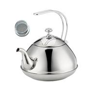 ZYKEJJDDAK Professional Grades 1.5L Teas Brewing Kettles Flat Base Design Heat Distribution Wide Opening Water Boiler Stove Compatible Teas Brewing Pots
