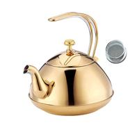 ZYKEJJDDAK Professional Grades 1.5L Teas Brewing Kettles Flat Base Design Heat Distribution Wide Opening Water Boiler Stove Compatible Teas Brewing Pots