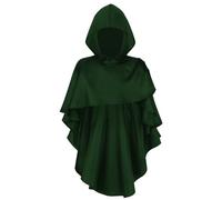 ZYKEJJDDAK Renaissances Medieval Hooded Scarf Post Apocalyptic Shawl Scarf Shamans Cowl Dressing Up Cape Cosplay
